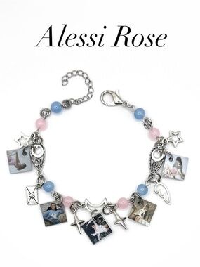 Alessi Rose Indie Music Miniature Album Charm Bracelet